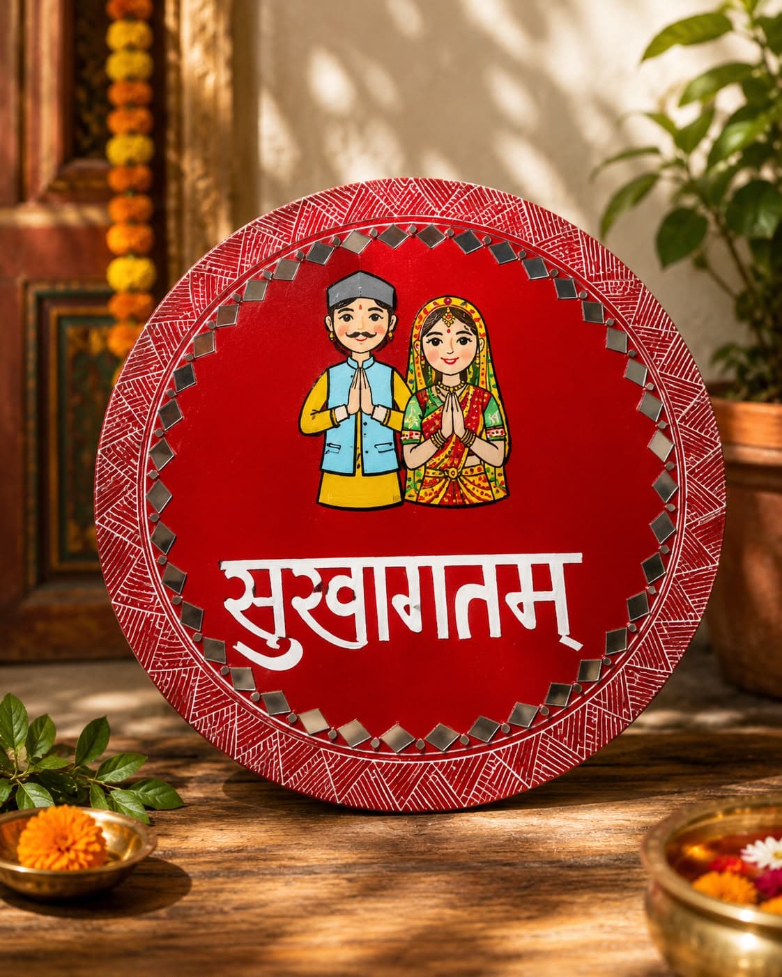 Swagatam' Welcome Plaque (8 inch)