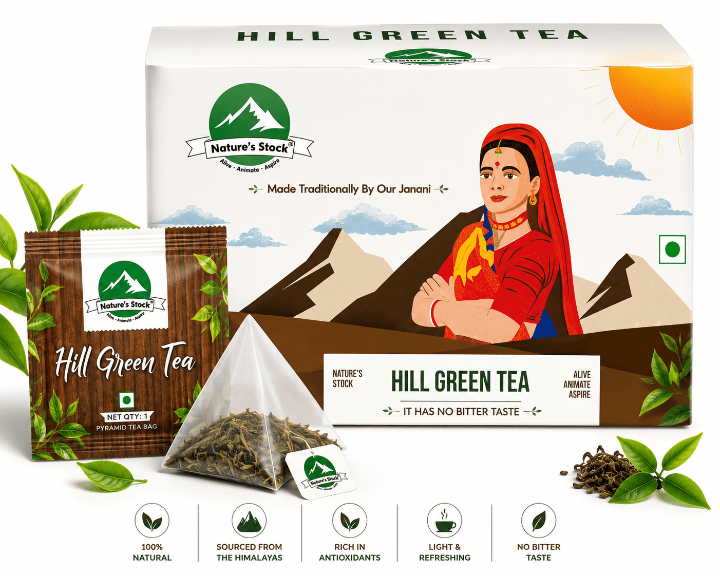 Hill green tea 